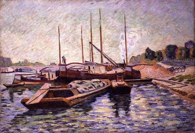 Senna a Charenton - le, Pont, 1885 c